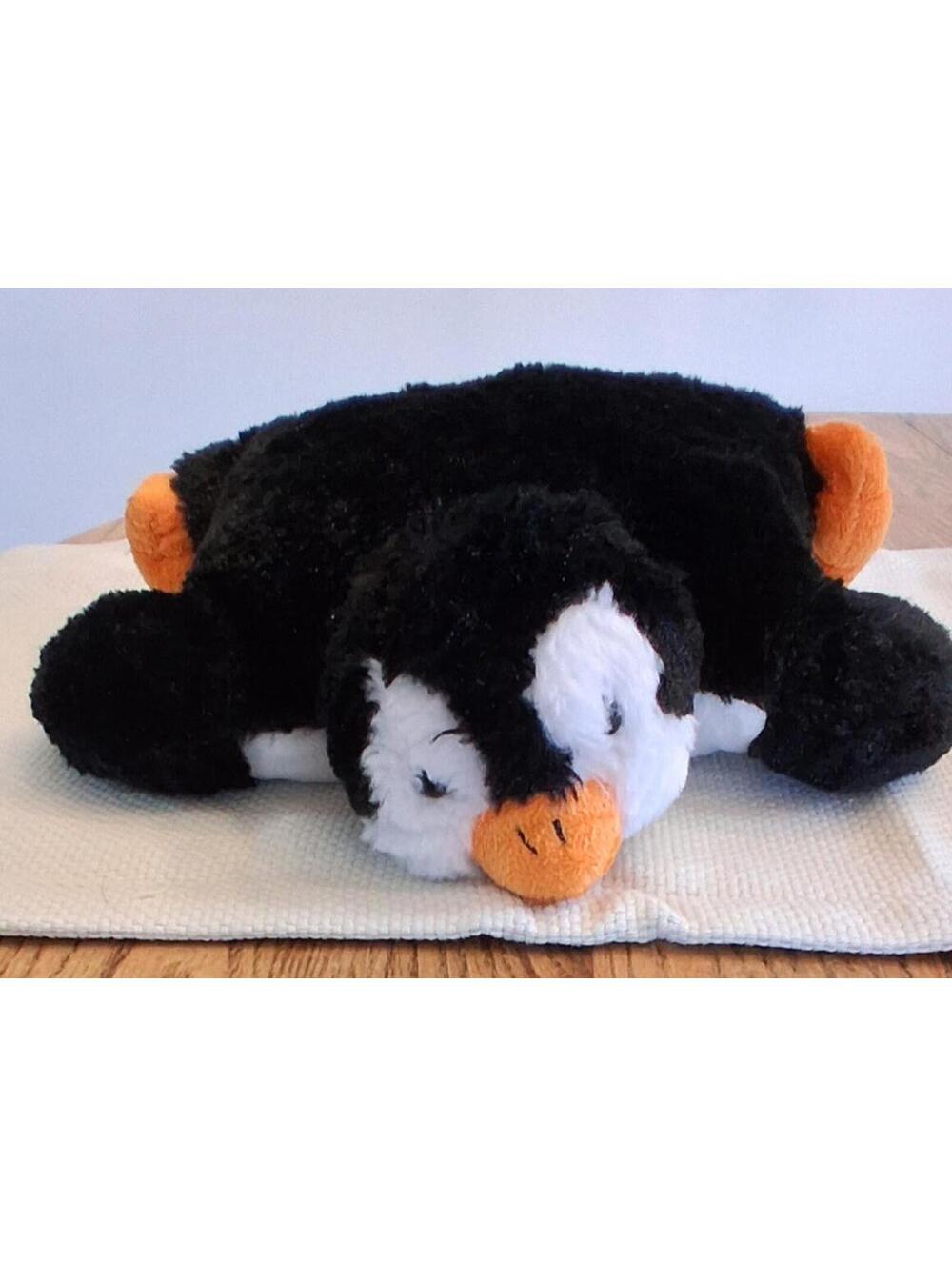 Pillow Chums Penguin, unfastens and lays flat as pillow, 2014